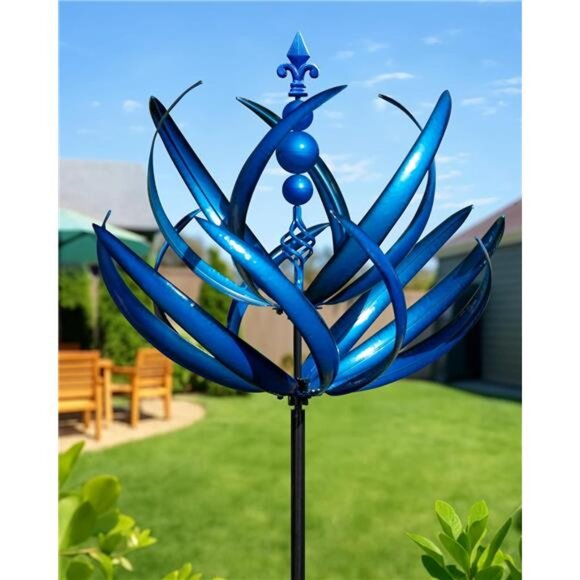 91 inch Wind Spinners Outdoor - Extra Large Outdoor Metal Wind Sculptures - Picture 1 of 14